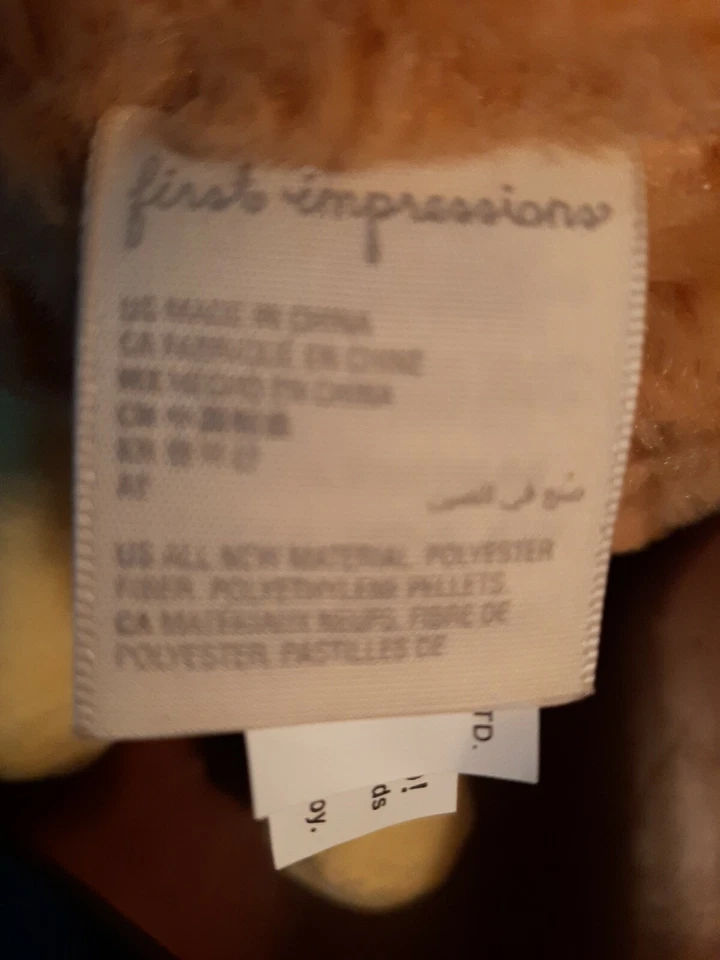 `Primeras Impresiones Peluche Macy's Peluche Piña Flor Bebé Juguete 11" Foto 3 de 4