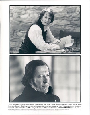 1998 Liam Neeson Geoffrey Rush Les Miserables Actress 8X10 ...