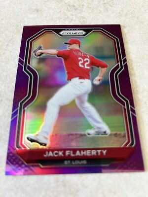 2021 Panini Purple PrizmJack Flaherty #230 Tier III MLB St. Louis