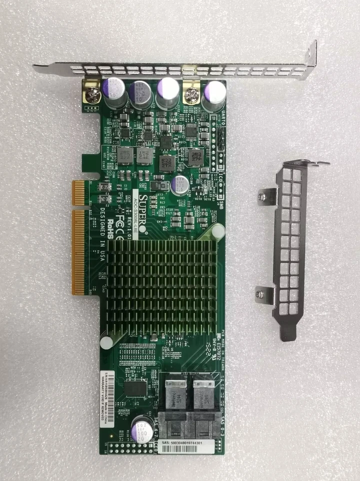 Supermicro LSI 9300-8i 12 Гбит/с SAS HBA IT-режим ZFS FreeNAS unRAID + кабель 2*8643 - Изображение 3 из 4