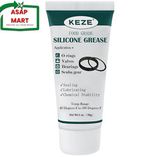 KEZE Waterproof Food Grade Silicone Lubricant Plumbers Grease for Valve Sealant