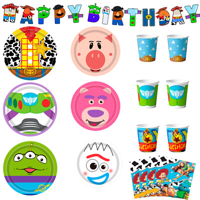 Toy Story Birthday Decorations Tableware,133pcs Toy Story Birthday Tableware Set