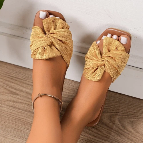 Summer Woman Slippers Casual Slides Ladies Flat Shoes Peep Toe Beach Sandals - Picture 3 of 23