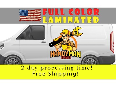 Custom Vehicle Decal   Full-Color Business Logo Sticker for Trucks, Trailers