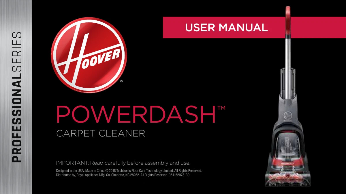 Hoover FH50702 Professional Series Power Dash Complete Carpet Cleaner