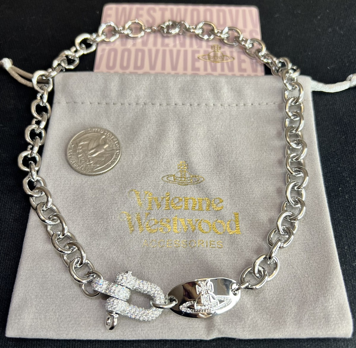Vivienne Westwood ウォレットチェーン シルバー Punk SALE! Vivienne Westwood Punk Horseshoe Silver Tone Hardware
