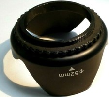 52mm Plastic Petal shaped Lens hood Shade for 18-55mm lens Screw in type