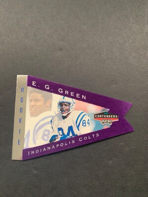 1998 PLAYOFF CONTENDERS FOOTBALL PENNANT PURPLE FELT PICK A CARD UPDATED 4/11/25