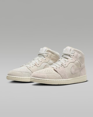 Air Jordan 1 Mid SE Craft Mens lifestyle shoes FQ3224-100 Pale Ivory 12 NIB