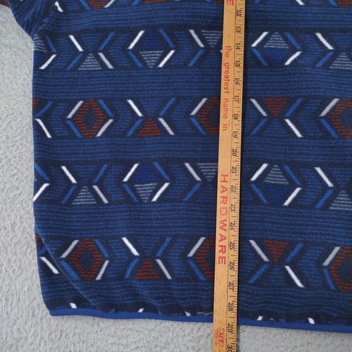 Patagonia Aztec Synchilla Snap-T Pullover Fleece Jacket Mens Large Blue Red - Picture 16 of 22