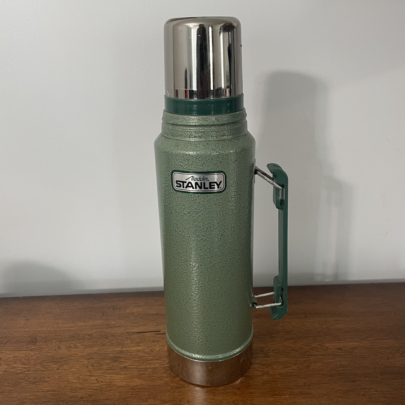 Vtg Stanley Aladdin Green Thermos A944DH Quart 15" eBay