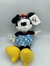 Disney Store Classic Plush Gund Minnie Mouse Vintage Style 14" Stuffed w/ Tag