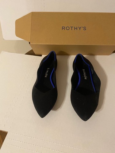ROTHY’S Womens Flat Knot Point Toe  - Size 9 - Silver Mix - Styl 185-016 - Used