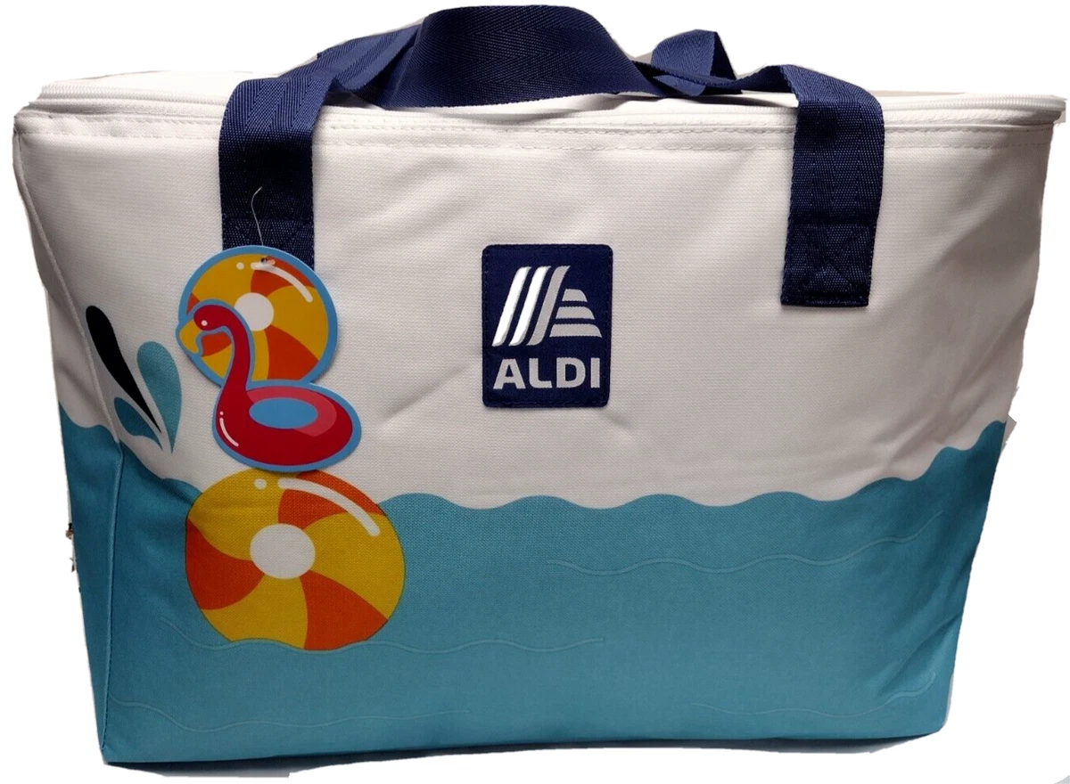 ALDI Large Reusable Insulated Shopping Thermal Cooler Bag 8 Gallon Size