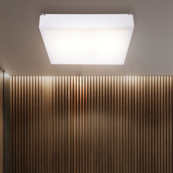 Wohnzimmer Led Beleuchtung Decken Leuchte Esszimmer Licht Metall Lampe Weiß 48 W-image