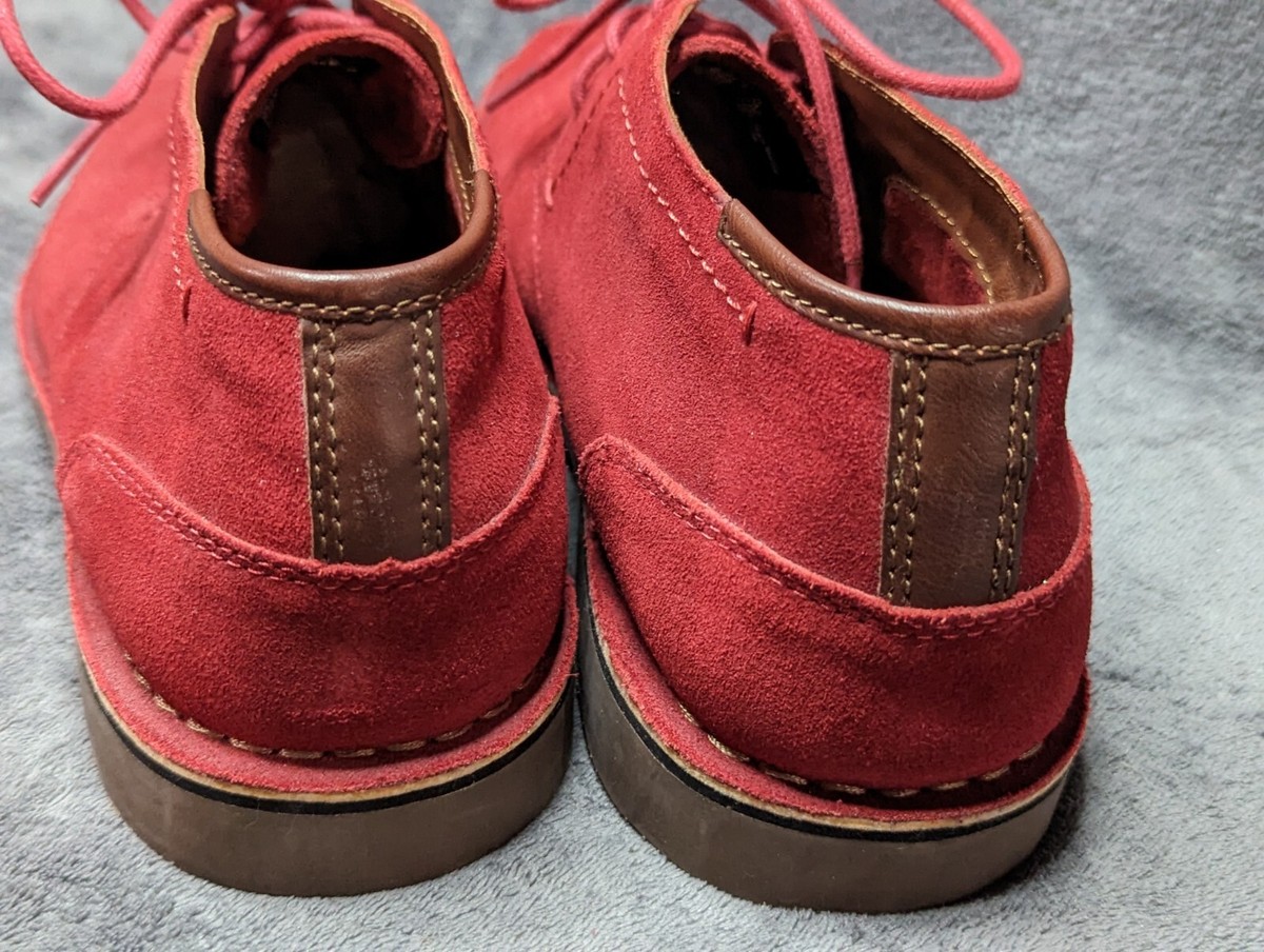 Kenneth Cole Reaction Wine Red Suede Oxford Men