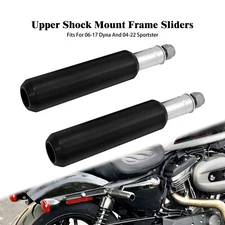 6" Upper Shock Mount Frame Sliders For Harley Sportster Iron XL883 1200 04-2022