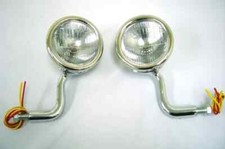 1928 1929 Ford Model A Stainless Cowl Lamps Lights W Turn Signals 12 Volt Pair