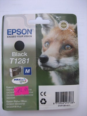 ORIGINAL T1281 EPSON  Epson Stylus Office BX305F  BX305FW OEM Genuine MHD 2023