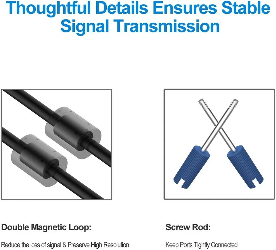 Rankie VGA to VGA Cable, 6 Feet - Image 4 of 4