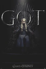 GAME OF THRONES DAENARYS 24x36 POSTER HBO TV FINAL SEASON 8 TELEVISION JON SNOW!