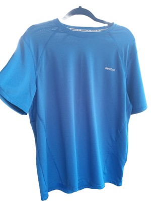 Reebok Men's Short Sleeve Speedwick Tech Style Active Tee Size M Vector Blue