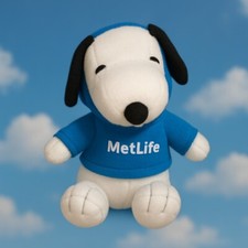 Snoopy Peluche 2013 MetLife Vintage 14 cm