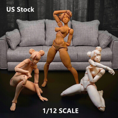 US Stock Romankey X COWL 1/12 Flexible Joint Female Body 6''Action Figure Toys
