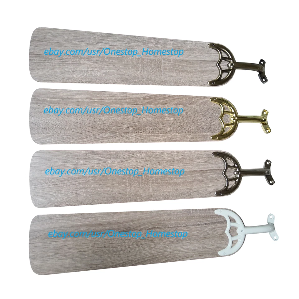 Aspas de ventilador de techo reversibles oscuras de 5-52", interior/exterior, repuesto, NUEVO Foto 2 de 4