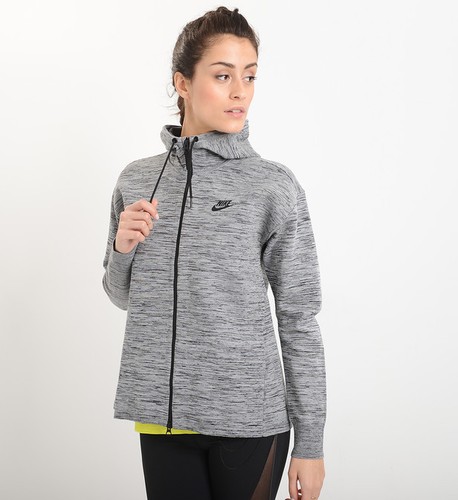 SZ XL 🆕🔥 Nike Women's Sportswear Tech Knit Jacket Heather 835641-060 💰$250 - Picture 3 of 10