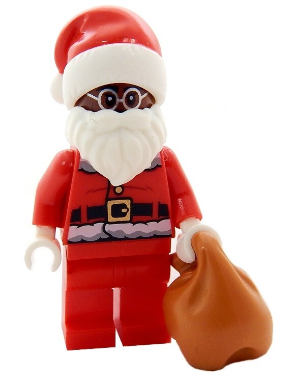 NEW LEGO SANTA CLAUS MINIFIG Christmas minifigure figure brown