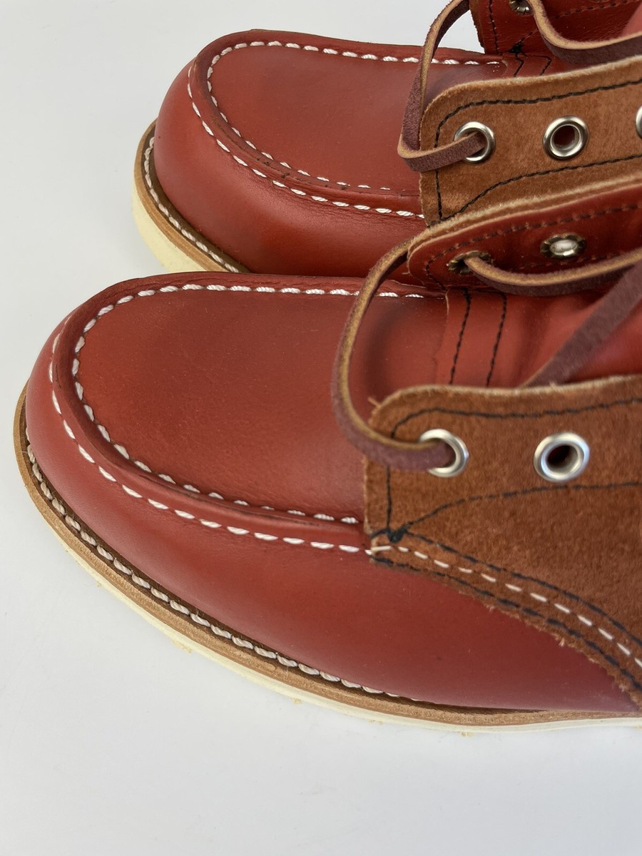 Red Wing Boots 8819 Men's 9.5 D With Box Mixed Leather Oro Russet