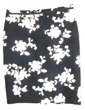 TALBOTS Womens Lightweight 100 Cotton Pencil Straight Skirt Floral Multicolor 6