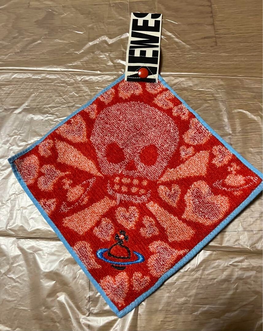 Very Rare Genuine Vivienne Westwood towel handkerchief Logo JAPAN