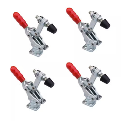 POWERTEC Vertical Quick Release Toggle Clamp w/ Rubber Pressure Tip, 4PK (20328)