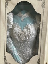 Wedding Dress Gown With Veil Dry Cleaned and Sealed 1990 Vintage SIZE 8