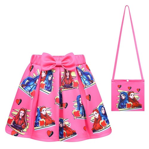 Descendants 4-12 year old Girl Skirt Short sleeved Skirt Bag 3-Piece Set - Picture 30 of 33