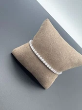 ZEN DIAMOND TENNIS BRACELET IN 750 / 18K WHITE GOLD WITH APPROX 2 CT. D/SI BRILLIANT