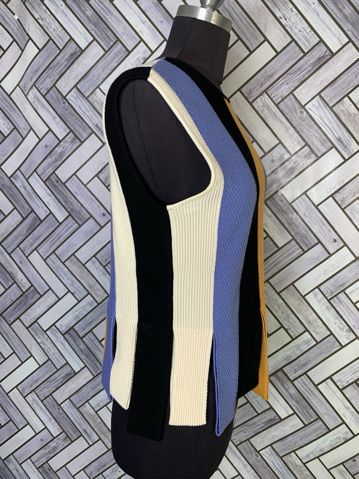 Salvatore Ferragamo Colorblock Patchwork Wool Swe… - image 13