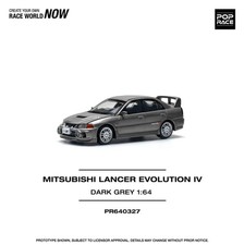 Pop Race 1:64 Mitsubishi Lancer Evolution IV - Dark Grey