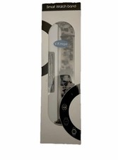 Smart Watch Band VR Hope Floral Series Black & Cream. Skin Friendly,Easy Install