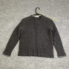 Smartwool Sweater SHRUNK Gray 100% Merino Wool Crewneck Knit Pullover