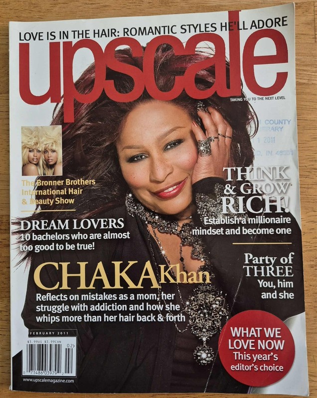 UPSCALE MAGAZINE FEBRUARY 2011 CHAKA KHAN, BRONNER BROTHERS