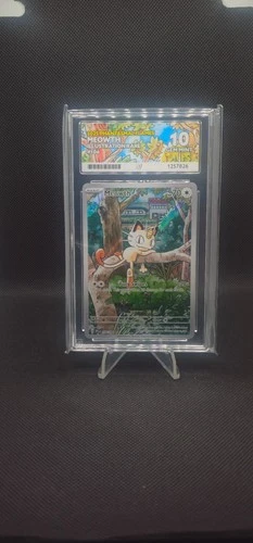 Pokémon TCG - Phantasmal Flames - Meowth 106/094 - ACE 10 Graded