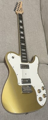 Schecter PT Fastback Telecaster Electric Guitar Rosewood Fretboard Gold Top