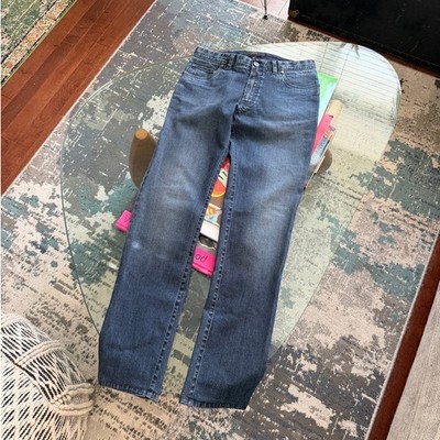 Brioni Men's Meribel Straight Leg Blue Jeans Size 32