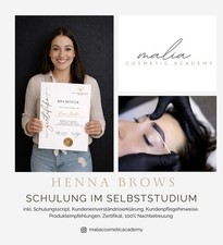 Henna Brows Schulung als Selbststudium inkl Zertifikat 