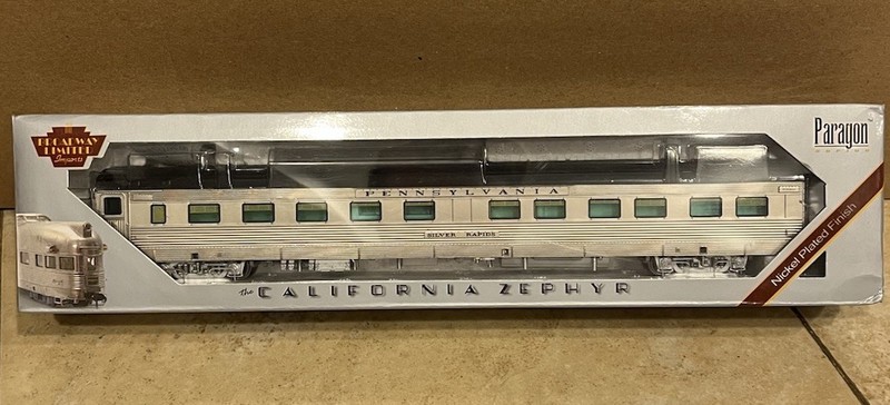 BLI California Zephyr #535 PPR 10 Roomette 6 Bedroom Sleeper #8449 Silver Rapids