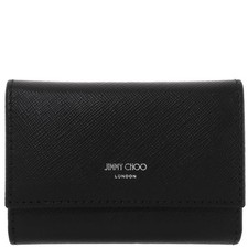 Jimmy Choo Black Howick Leather Key Holder J000164231-BLACK/GUNMETAL