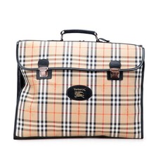 Burberry Garment Bag Suitcase Nova Check Shadow Horse Beige Canvas 54x42x4cm